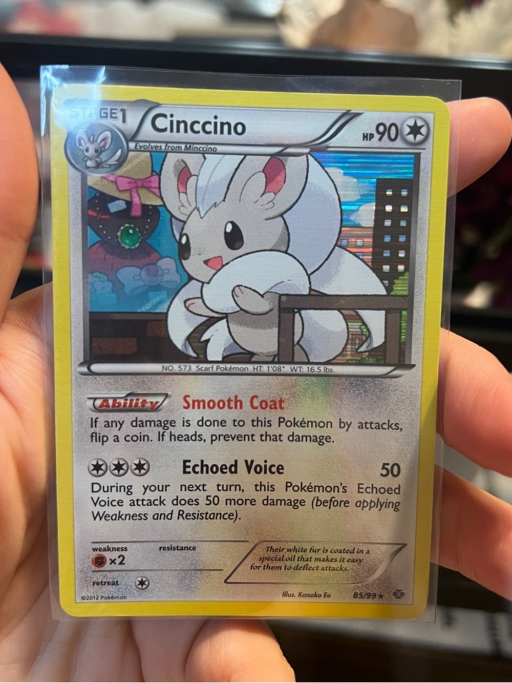 🍦Cinccino Trading Card - Cute Holo